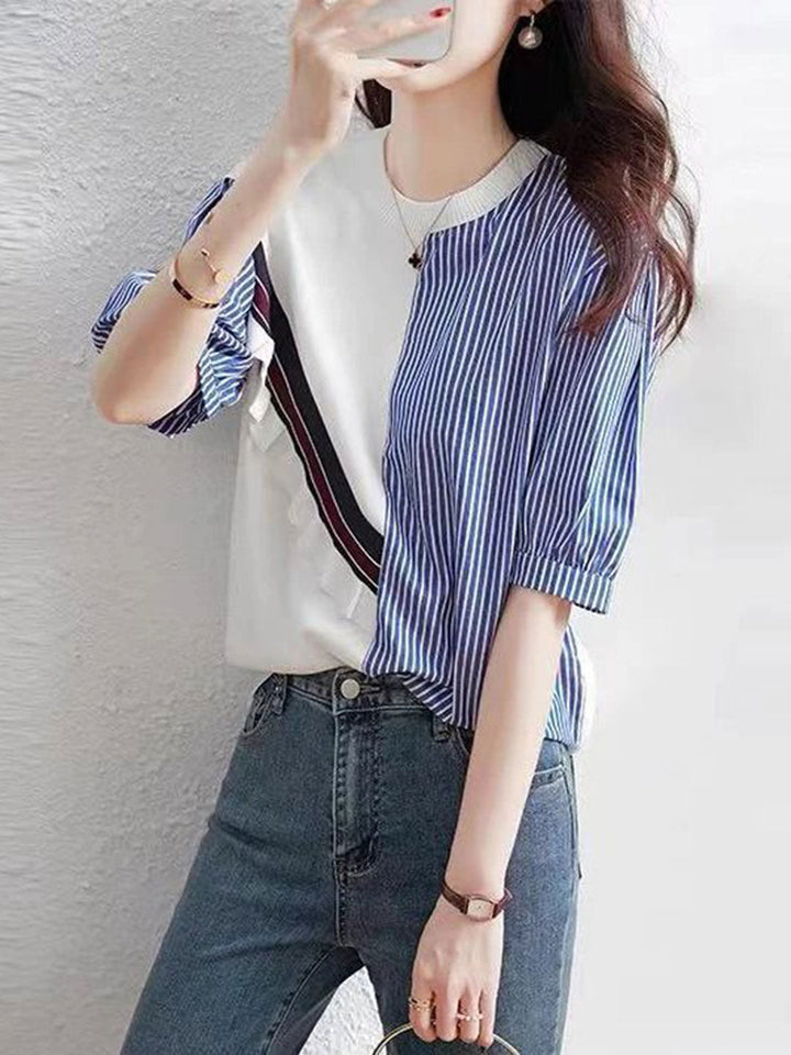 Jasmine Casual Puff Sleeve Knitted Sweater