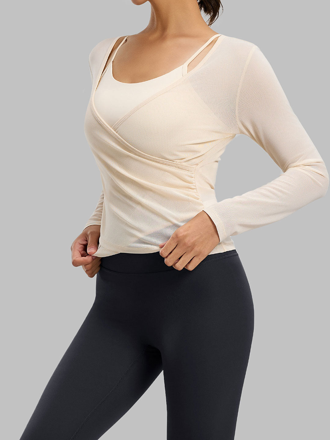 Slim Mesh Running Yoga Set