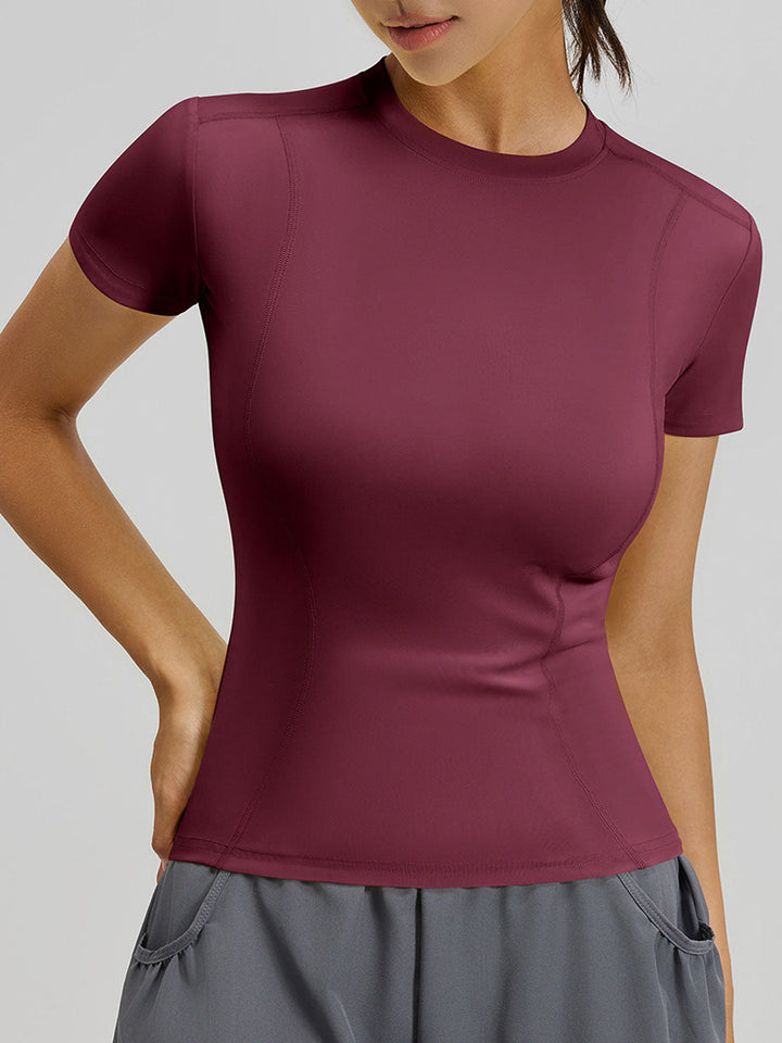 Square Neck Yoga Running Training Top