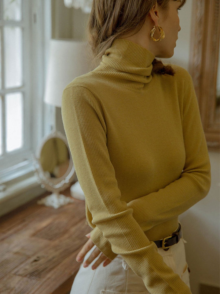 Teresa Classic Turtleneck Bottoming Knitwear