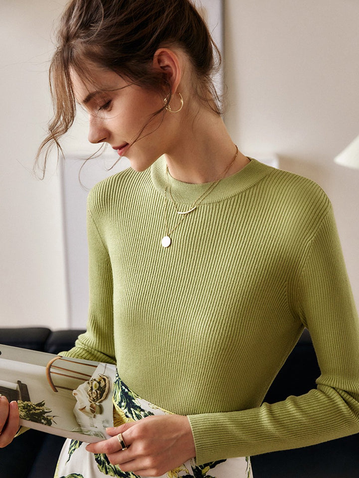 Cornelia Retro Round Neck Bottoming Knitwear
