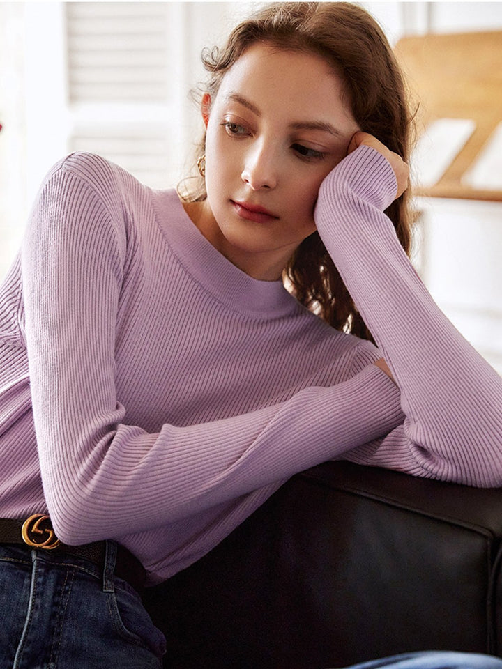 Cornelia Retro Round Neck Bottoming Knitwear