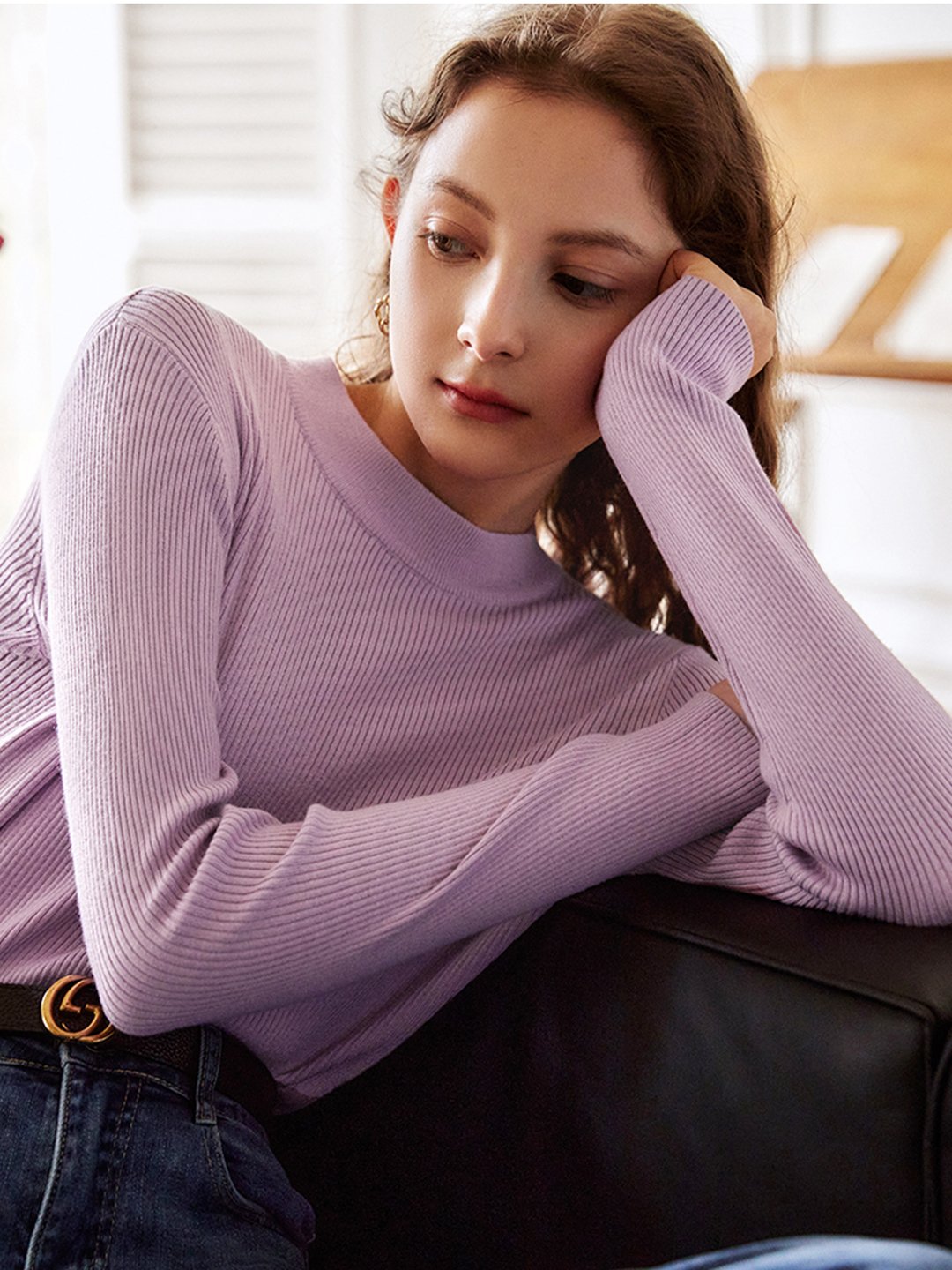 Cornelia Retro Round Neck Bottoming Knitwear