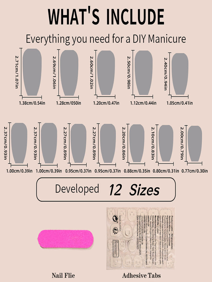24 Pcs Removable Starry Sky Cat Eye Nail Stickers