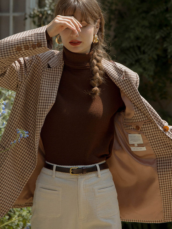 Teresa Classic Turtleneck Bottoming Knitwear