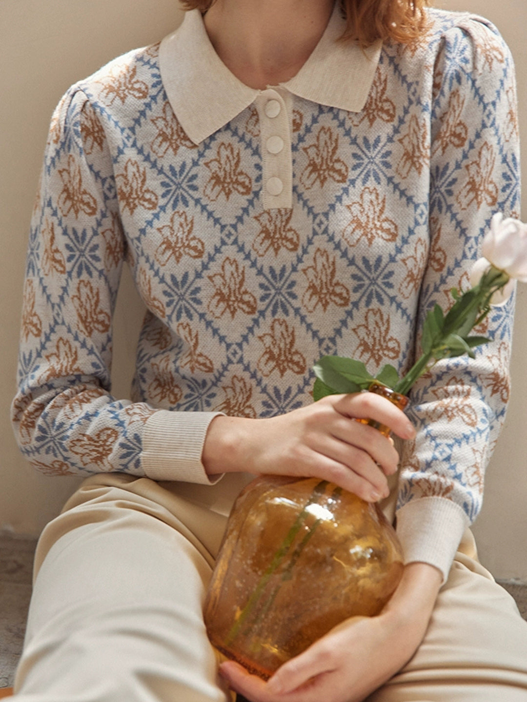 ROSELOVELLE Slim Fit Knit Pullover