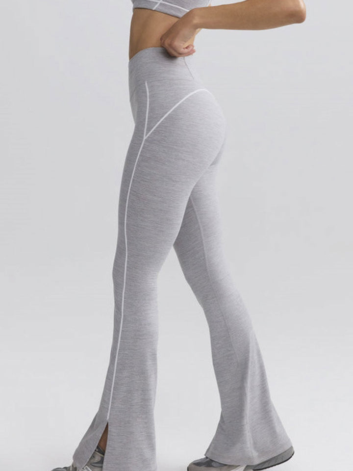 Tight Training Yoga Flared Pants Set