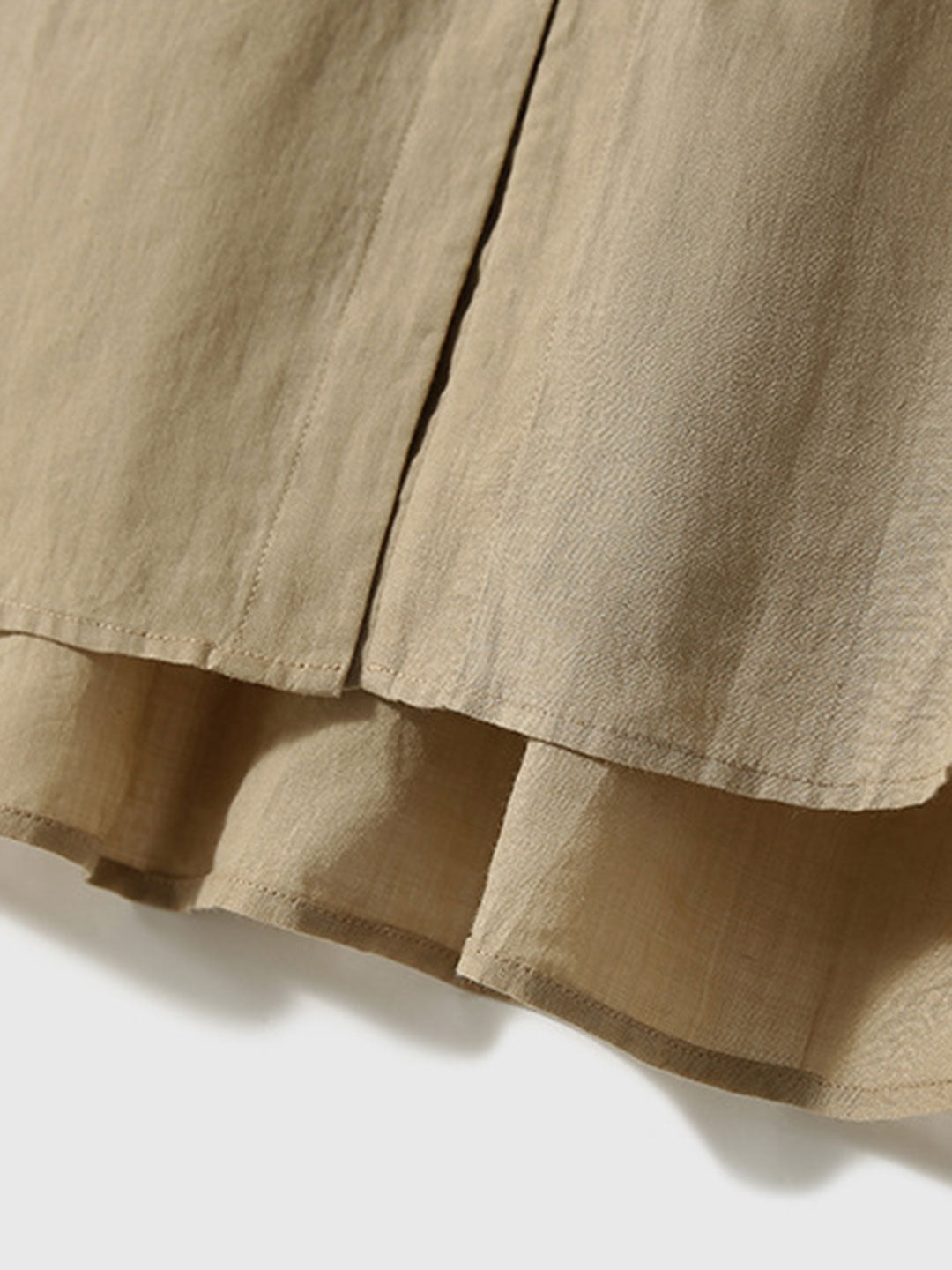 Molly Elegant Puff Sleeve Loose Shirt-Brown
