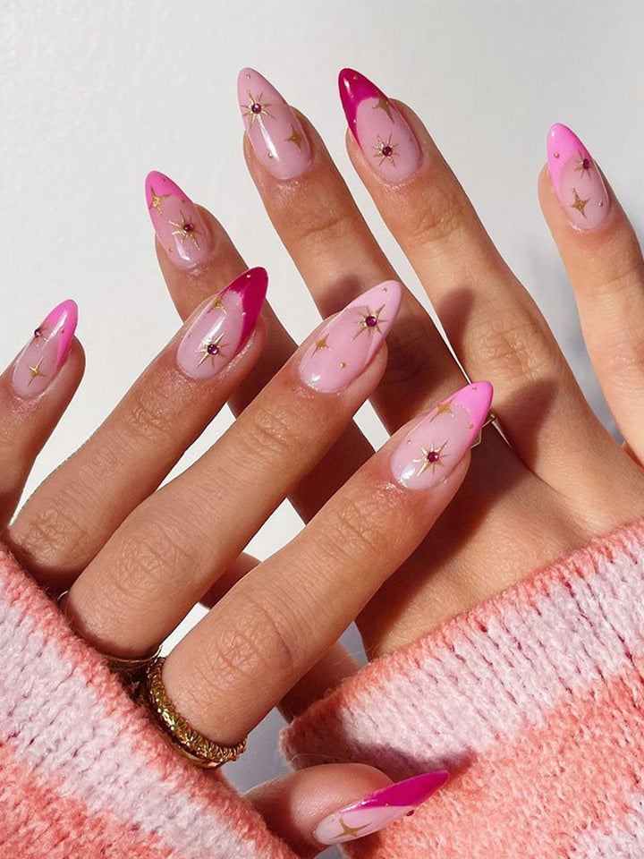 24 Pcs Removable Stars Nail Stickers