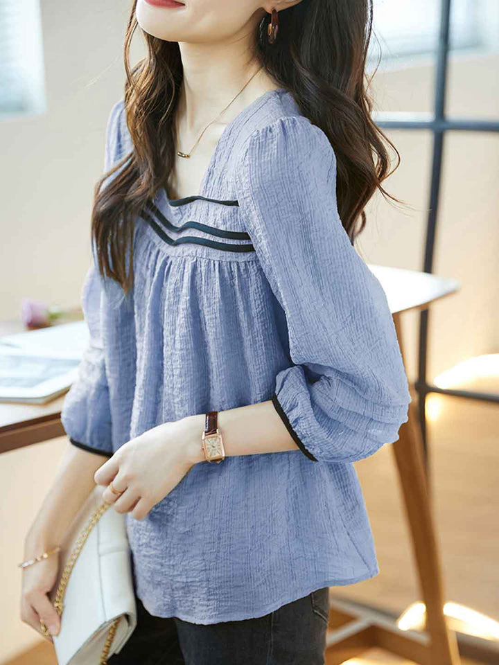Bella Classic Back Hollowed Blouse