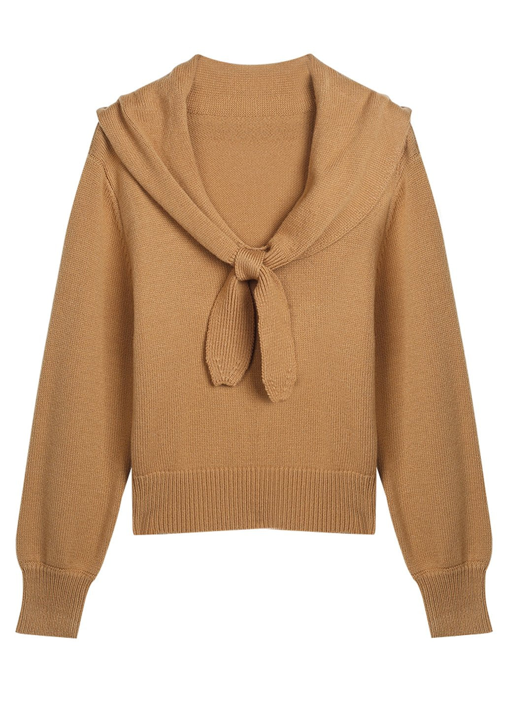 Kelly Knit V-Neck Vintage Sweater-Blue