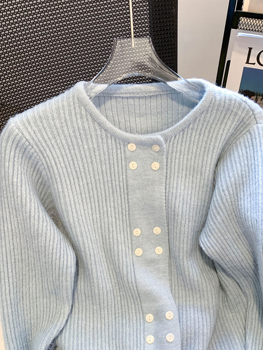 Alena French Style Double-breasted Knitted Cardigan