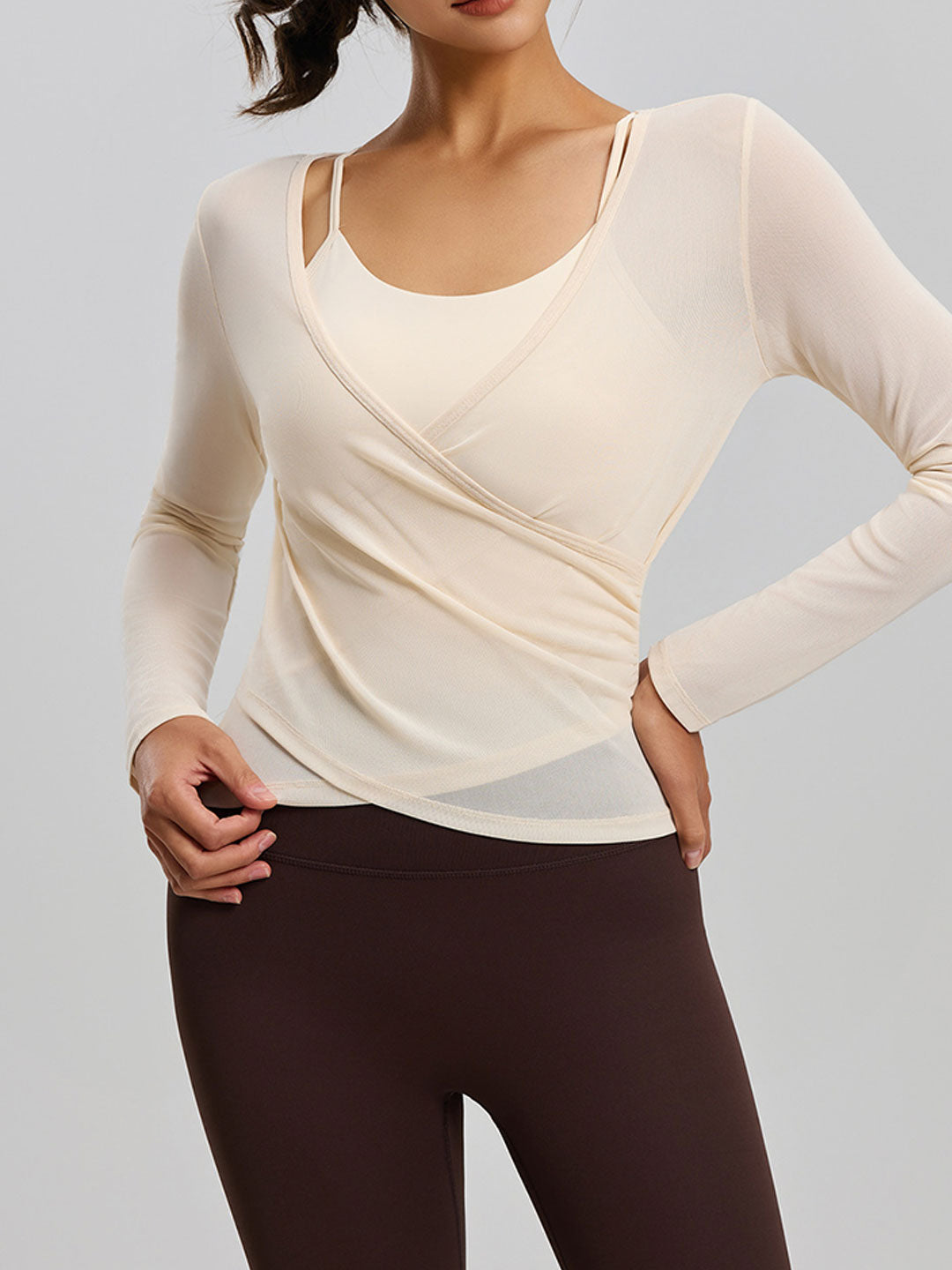 Slim Mesh Running Yoga Set