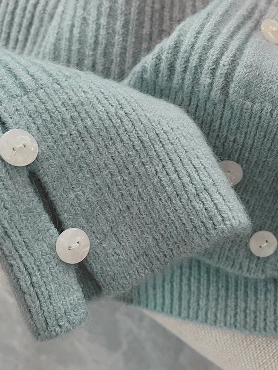 Alena French Style Double-breasted Knitted Cardigan